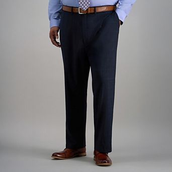 Big & Tall Haggar® Large Plaid Classic Fit Dress Pants