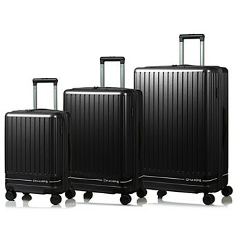 Champs Fresh II 3 pc Hardside Spinner Luggage Set