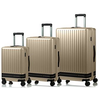 Champs Fresh II 3 pc Hardside Spinner Luggage Set