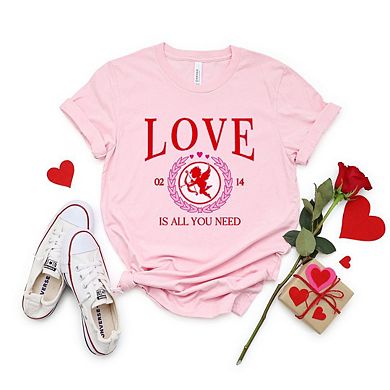 Love Is All You Need Cupid Short Sleeve Graphic Tee