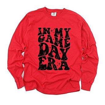In My Game Day Era Garment Dyed Long Sleeve Tees