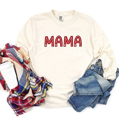 Mama Hearts Garment Dyed Long Sleeve Tees