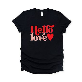 Hello Love Short Sleeve Graphic Tee