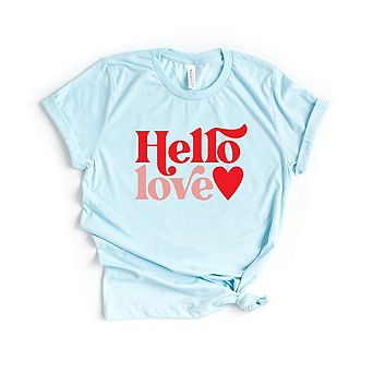 Hello Love Short Sleeve Graphic Tee