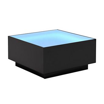 Merax Square High Glossy Coffee Table