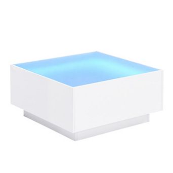 Merax Square High Glossy Coffee Table