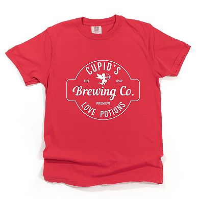 Cupid's Brewing Co. - Women's Garment Dyed Graphic T-Shirt