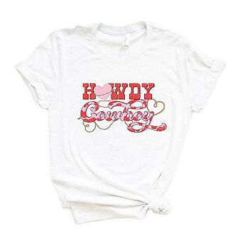 Howdy Cowboy Short Sleeve Graphic Tee
