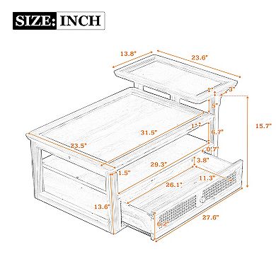 Merax Modern Coffee Table