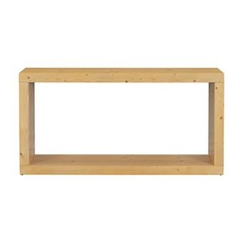 Merax Modern Minimalist Console Table，Square Shaped Fashion Design