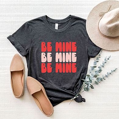 Red And Pink Be Mine Short Sleeve Graphic Tee
