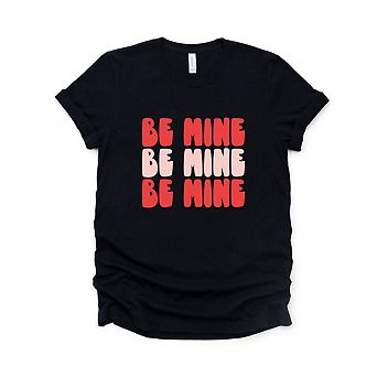 Red And Pink Be Mine Short Sleeve Graphic Tee