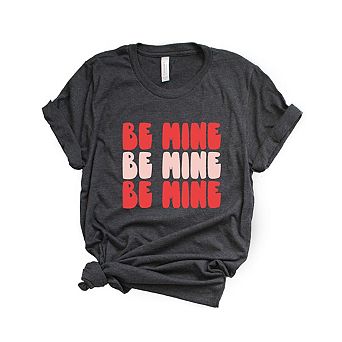 Red And Pink Be Mine Short Sleeve Graphic Tee