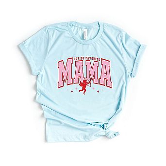 Cupid's Favorite Mama Short Sleeve Graphic Tee