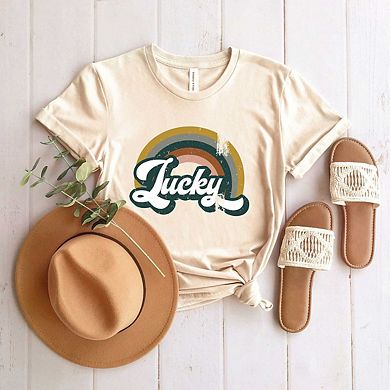 Lucky Rainbow Short Sleeve Graphic Tee
