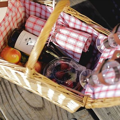 Picnic Time Piccadilly Double Lid Picnic Basket