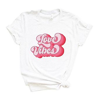 Retro Love Vibes Short Sleeve Graphic Tee