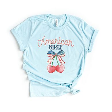 Simply Sage Market American Girly Cherries Coquette Short Sleeve Tee