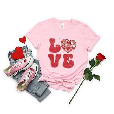 Love Disco Short Sleeve Graphic Tee