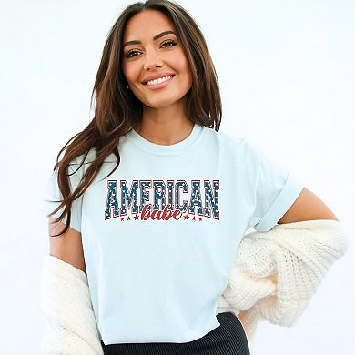 Simply Sage Market American Babe Varsity Garment Dyed Tee