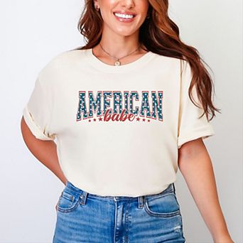 Simply Sage Market American Babe Varsity Garment Dyed Tee