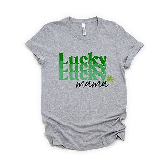 Lucky Mama Stacked Short Sleeve Graphic Tee