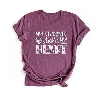My Students Stole My Heart Short Sleeve Graphic Tee