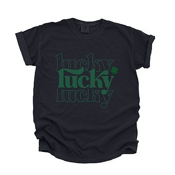 Lucky Clover Stacked Garment Dyed Tees