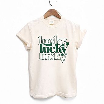 Lucky Clover Stacked Garment Dyed Tees