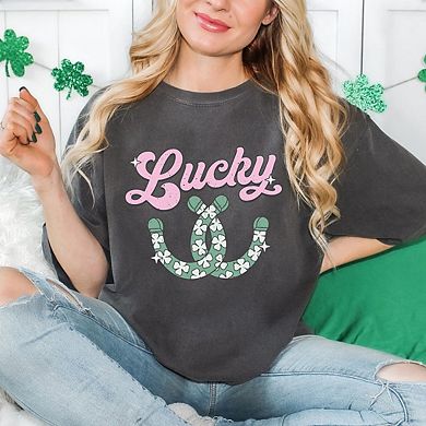 Lucky Horseshoes Garment Dyed Tees