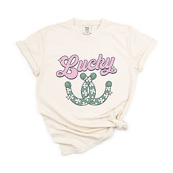 Lucky Horseshoes Garment Dyed Tees