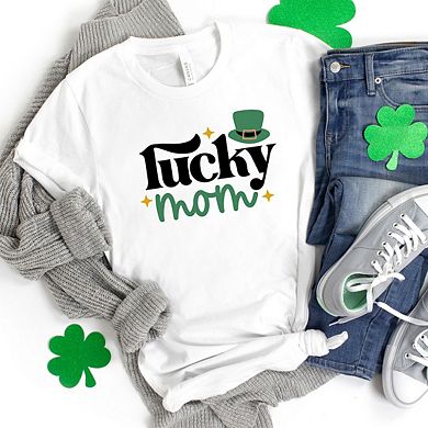 Lucky Mom Short Sleeve Graphic Tee