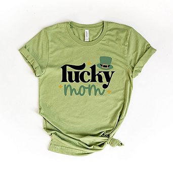 Lucky Mom Short Sleeve Graphic Tee