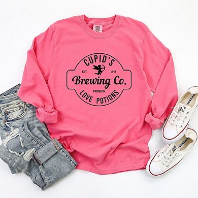 Cupid's Brewing Co. Garment Dyed Long Sleeve Tees