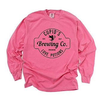 Cupid's Brewing Co. Garment Dyed Long Sleeve Tees