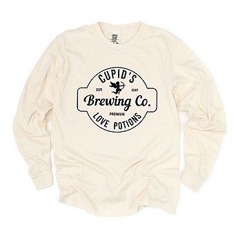 Cupid's Brewing Co. Garment Dyed Long Sleeve Tees