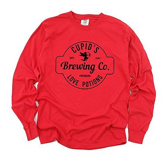 Cupid's Brewing Co. Garment Dyed Long Sleeve Tees