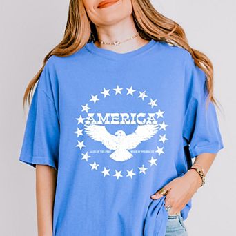 Simply Sage Market America Circle Stars Garment Dyed Tee