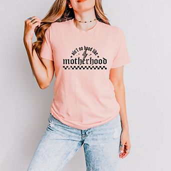 Simply Sage Market Ain't No Hood Like Motherhood Grunge Short Sleeve Tee