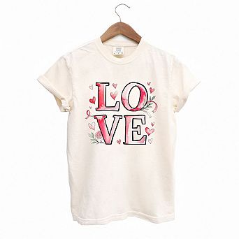 Love Ribbon Garment Dyed Tees