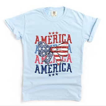 Simply Sage Market America Wave Stacked Coquette Garment Dyed Tee