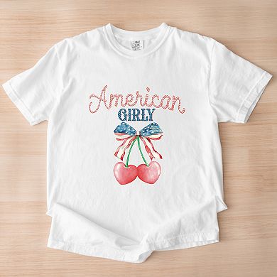 Simply Sage Market American Girly Cherries Coquette Garment Dyed Tee