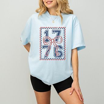 Simply Sage Market 1776 Checkered Coquette Garment Dyed Tee