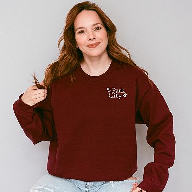 Simply Sage Market Embroidered Park City Stars Sweatshirt