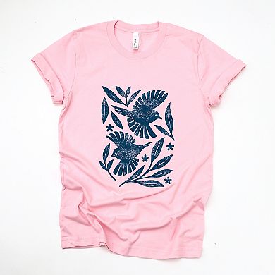 Simply Sage Market Birds and Leaves Short Sleeve Tee