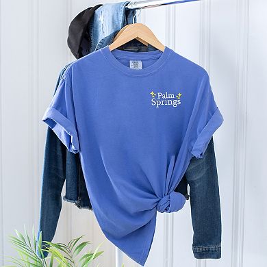 Simply Sage Market Embroidered Palm Springs Stars Garment Dyed Tee