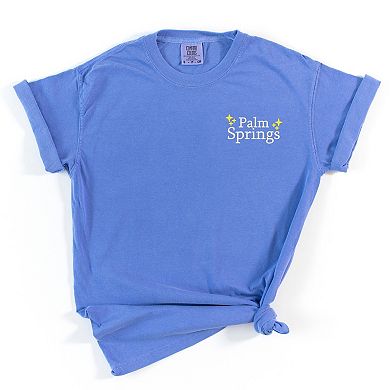 Simply Sage Market Embroidered Palm Springs Stars Garment Dyed Tee