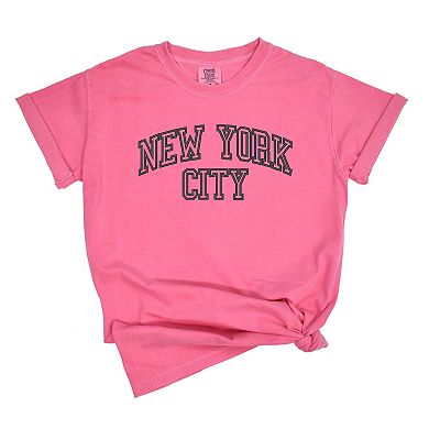Simply Sage Market Embroidered New York Varsity Garment Dyed Tee