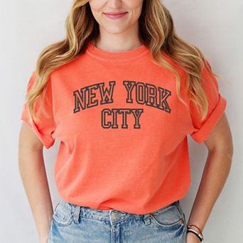 Simply Sage Market Embroidered New York Varsity Garment Dyed Tee