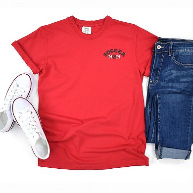 Simply Sage Market Embroidered Soccer Mom Garment Dyed Tee